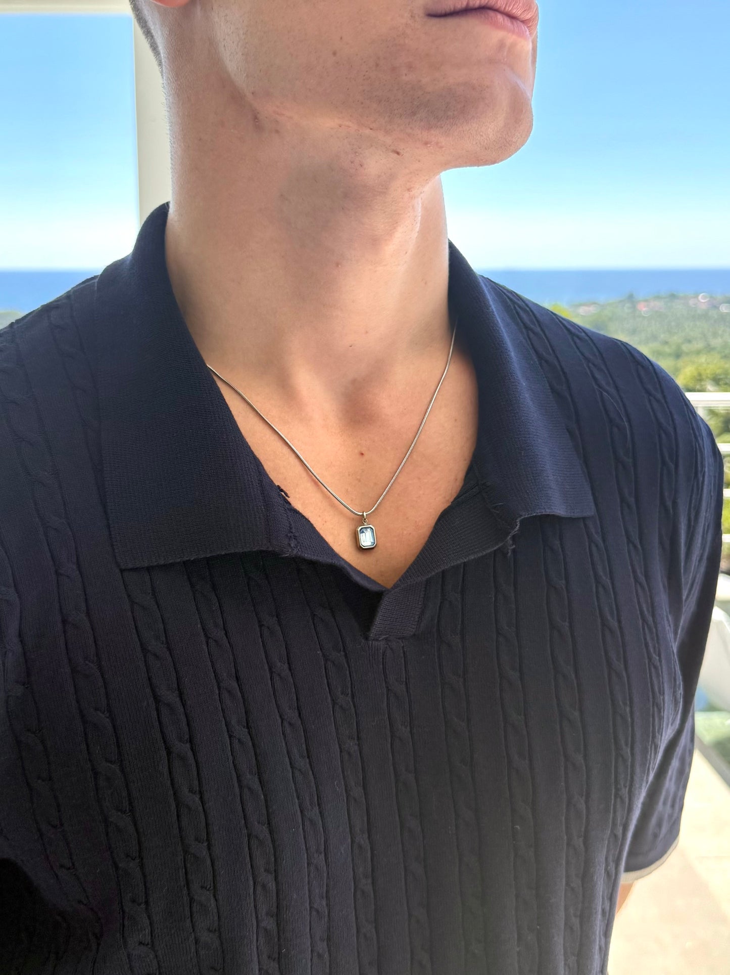Collar Azure Plata
