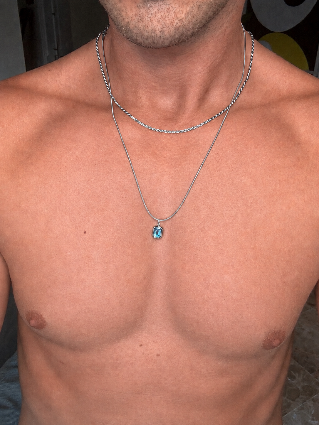 Collar Azure Plata