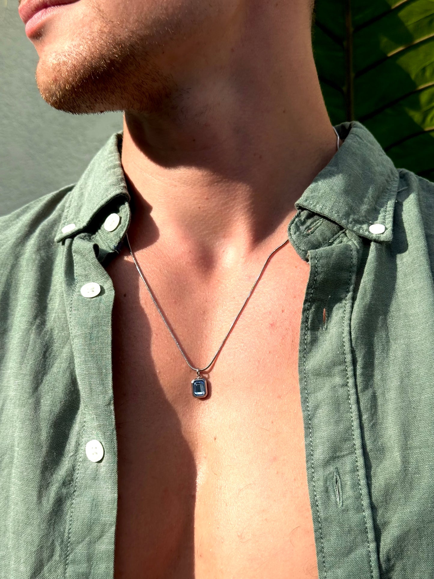Collar Azure Plata