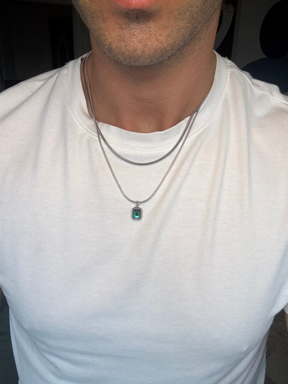 Collar Sage Plata